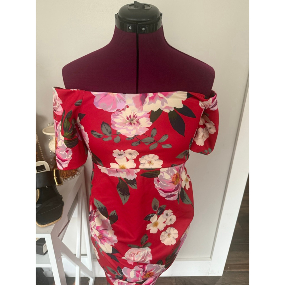 ASOS Maternity Floral Bodycon 6 - Picture 2 of 5